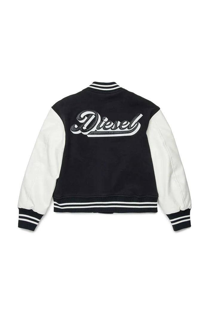Diesel detská bejzbalová bunda JBIRKYE JACKET J02643.KXBR4 čierna SS26