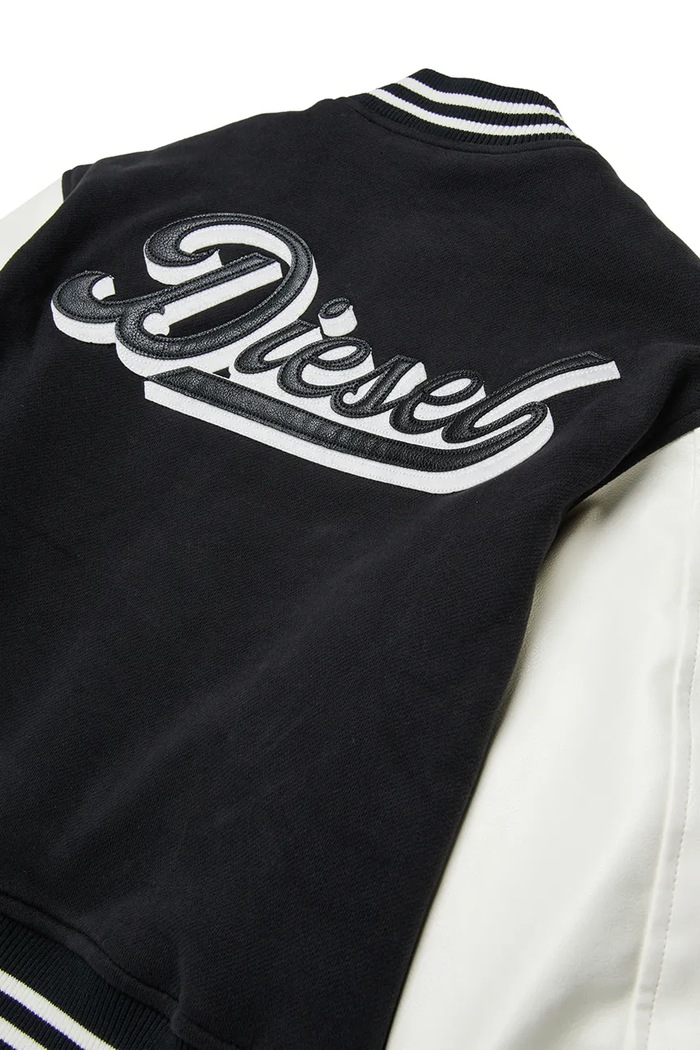 Chlapec Diesel detská bejzbalová bunda JBIRKYE JACKET J02643.KXBR4 čierna