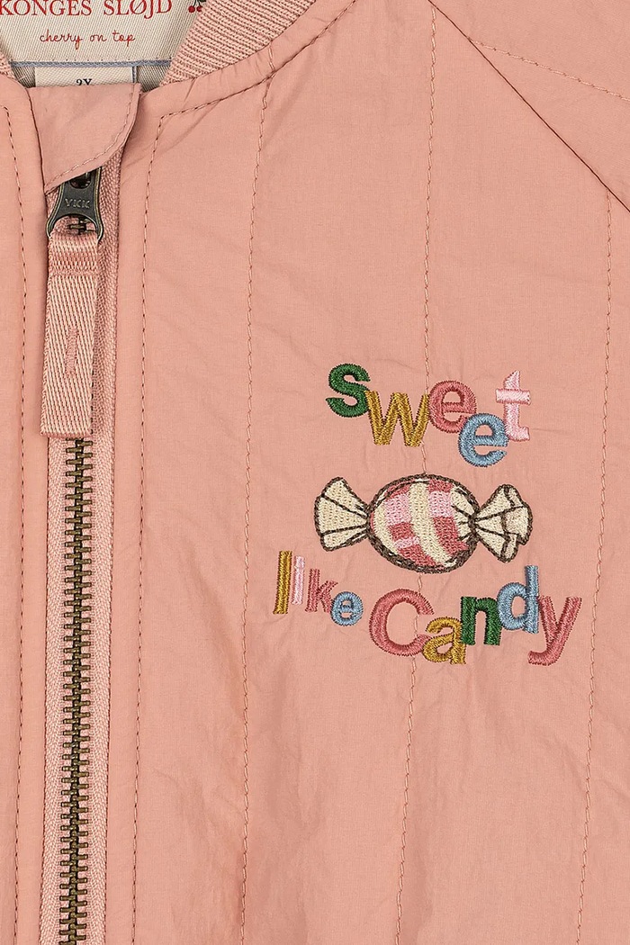 Detská bunda bomber Konges Sløjd JUNO BOMBER JACKET KS104877.PPY2 ružová