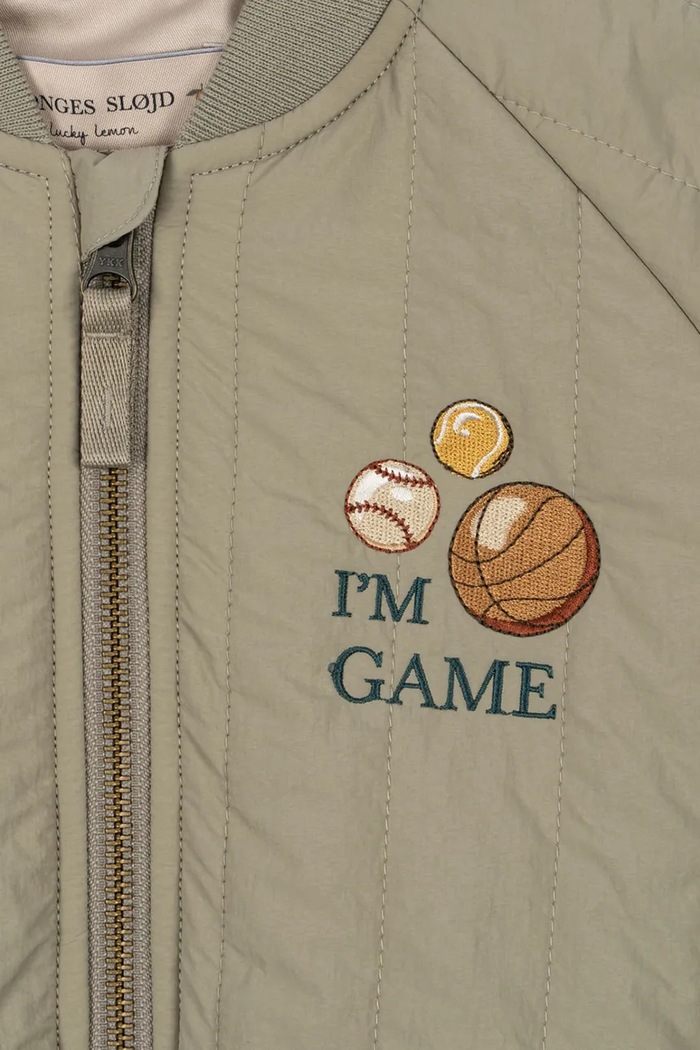 Konges Sløjd geacă bomber pentru copii JUNO BOMBER JACKET KS104877.PPY2 verde