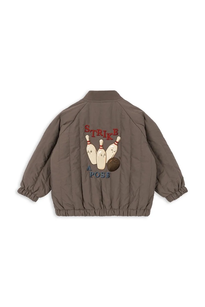 Chłopiec Konges Sløjd kurtka bomber dziecięca JUNO BOMBER JACKET KS104877.PPY2 brązowy