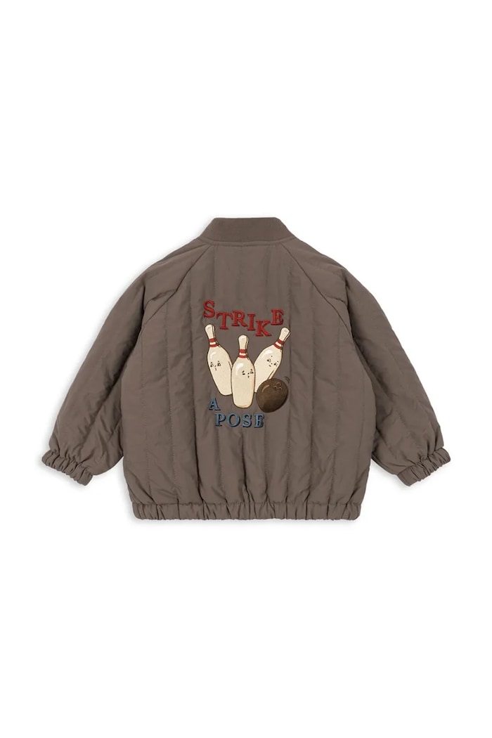 Chłopiec Konges Sløjd kurtka bomber dziecięca JUNO BOMBER JACKET KS104877.PPY2 brązowy