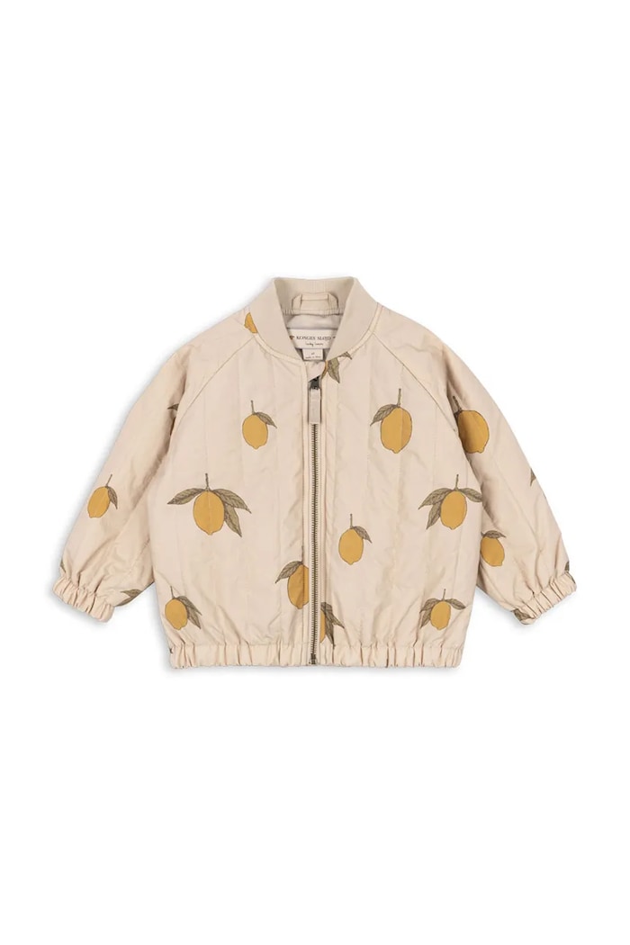 Dječja bomber jakna Konges Sløjd JUNO PRINTED BOMBER JACKET KS104883.PPY2 bež SS26