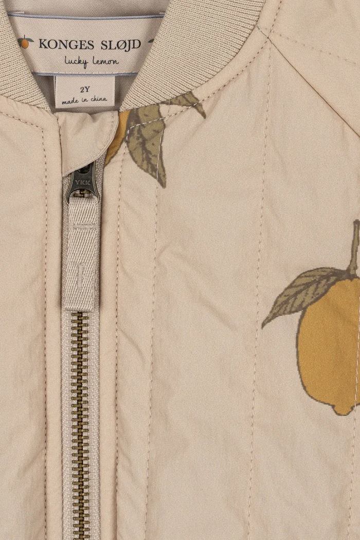 Dječja bomber jakna Konges Sløjd JUNO PRINTED BOMBER JACKET bež KS104883.PPY2