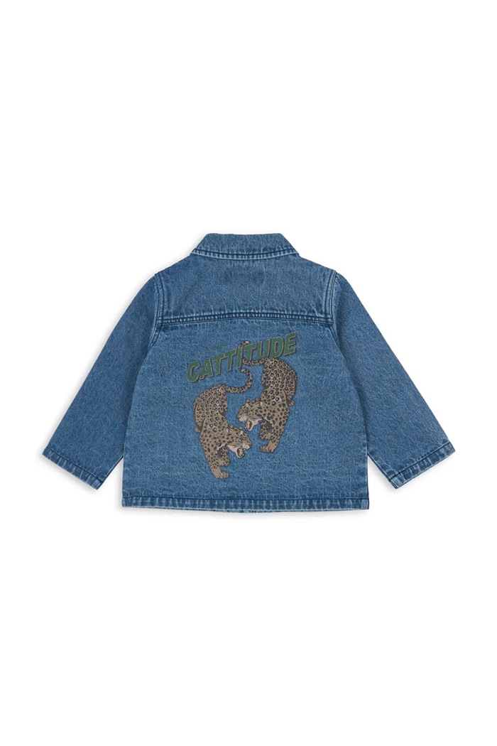 Detská rifľová bunda Konges Sløjd MAGOT JACKET GOTS KS104971.PPY2 tmavomodrá SS26