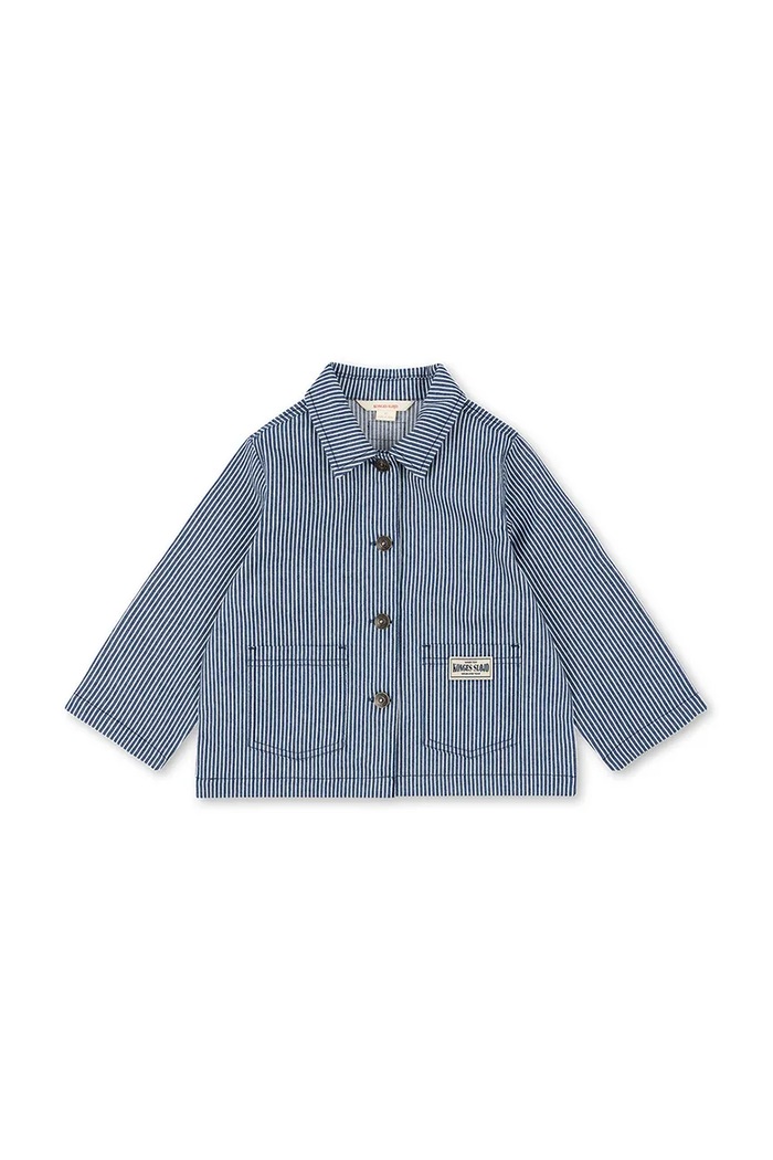 Detská bunda Konges Sløjd LUC SHIRT JACKET GOTS KS104958.PPY2 modrá SS26