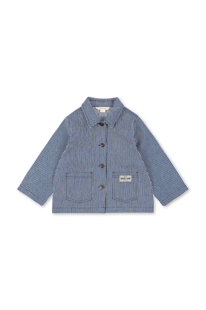 Detská bunda Konges Sløjd LUC SHIRT JACKET GOTS KS104958.PPY2 modrá SS26