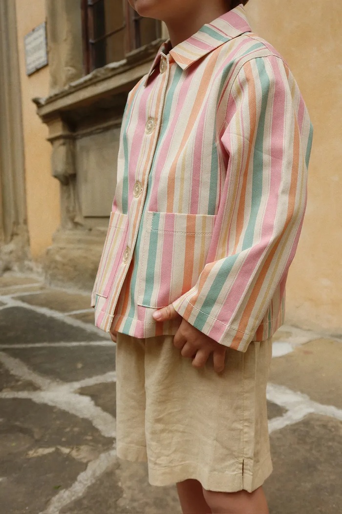 Konges Sløjd kurtka bawełniana dziecięca FRANKIE SHIRT JACKET GOTS KS104826.PPY2