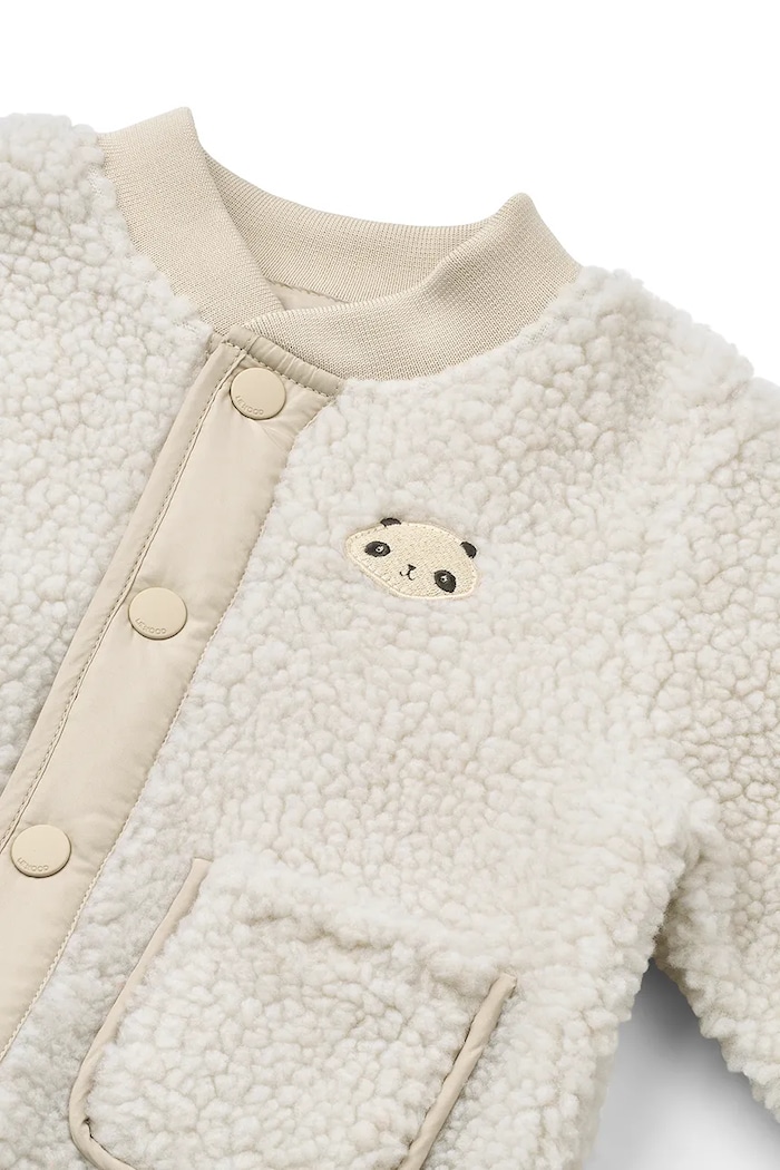 Liewood kurtka dziecięca Lora Pile jacket beżowy LW20642.PPY2