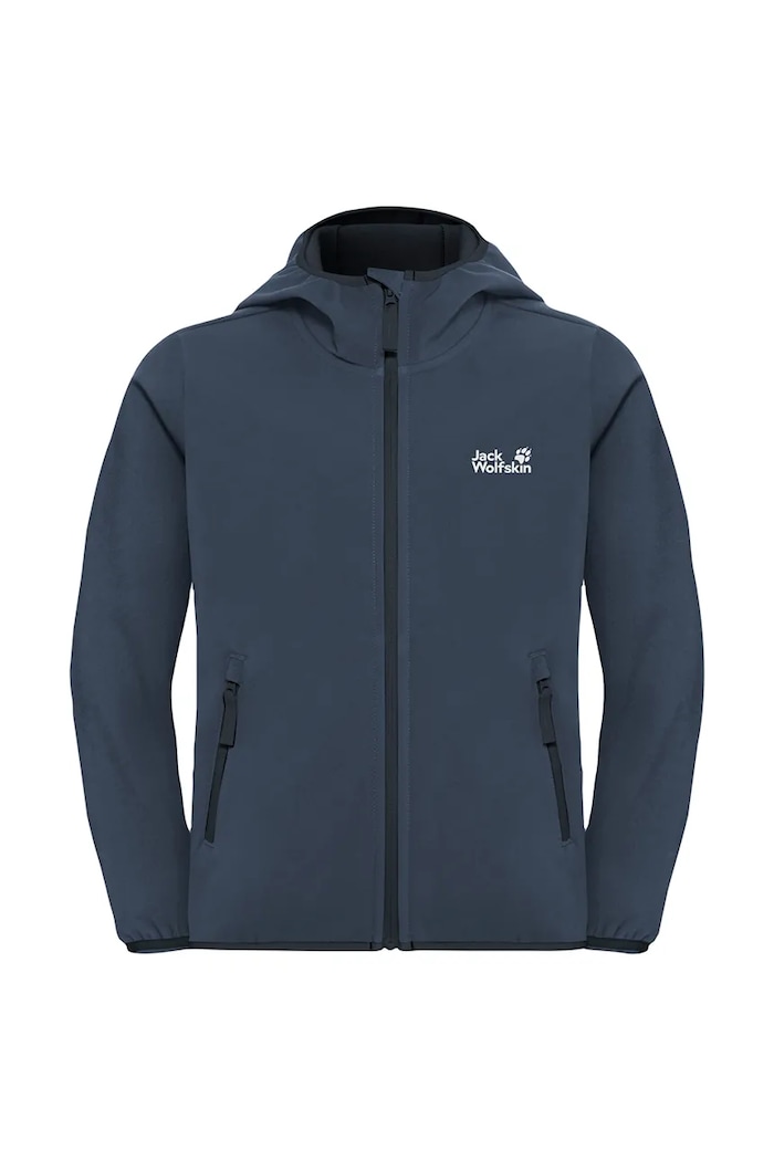 Jack Wolfskin geacă softshell pentru copii FOURWINDS JACKET KIDS A61854.104.152 bleumarin SS26