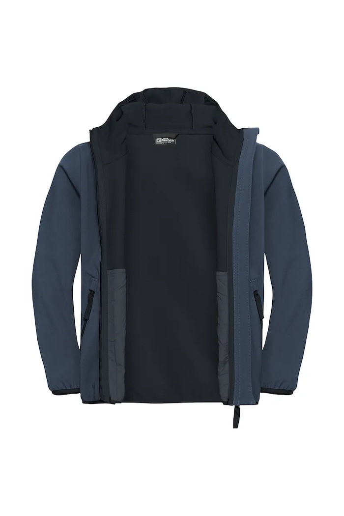 Jack Wolfskin geacă softshell pentru copii FOURWINDS JACKET KIDS bleumarin A61854.104.152