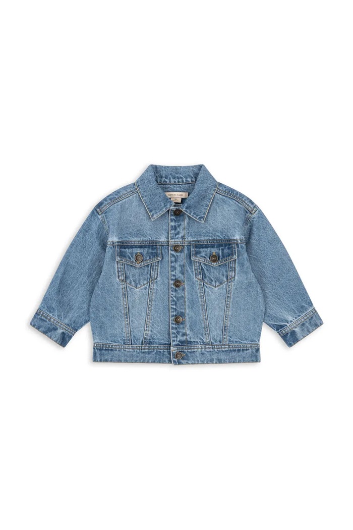 Konges Sløjd bunda detská rifľová MAGOT DENIM JACKET GOTS KS105461.PPY2 tmavomodrá SS26