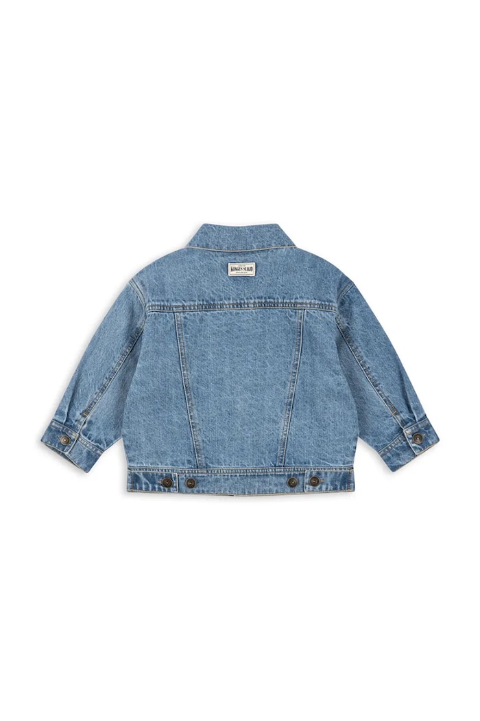 Chlapec Konges Sløjd bunda detská rifľová MAGOT DENIM JACKET GOTS KS105461.PPY2 tmavomodrá