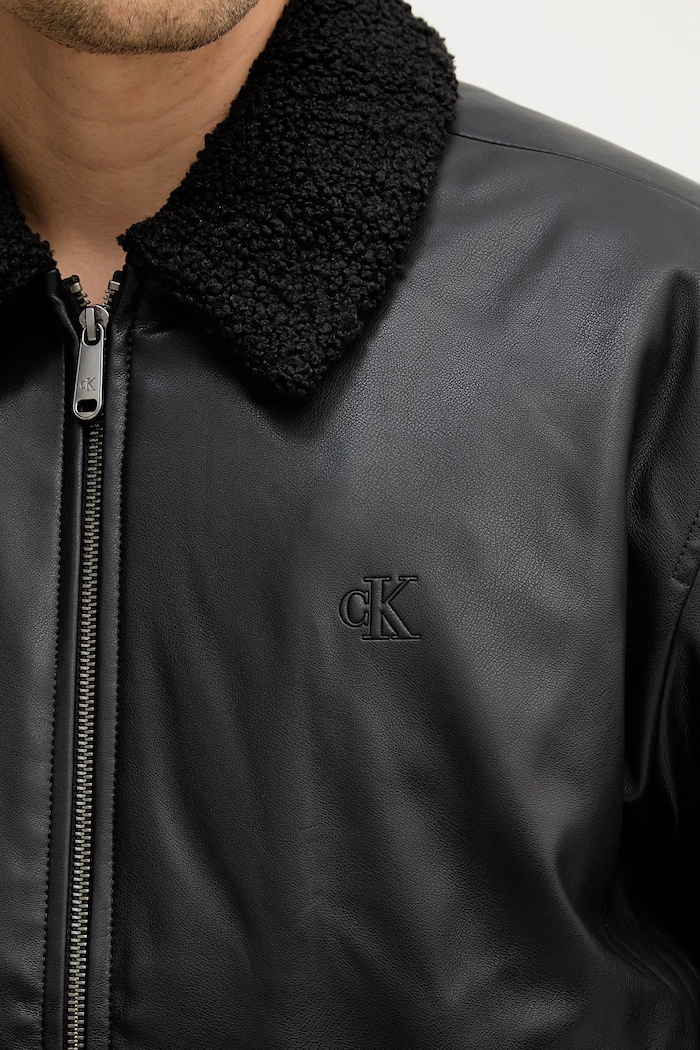 Μπουφάν Calvin Klein Jeans LV04RE403G μαύρο