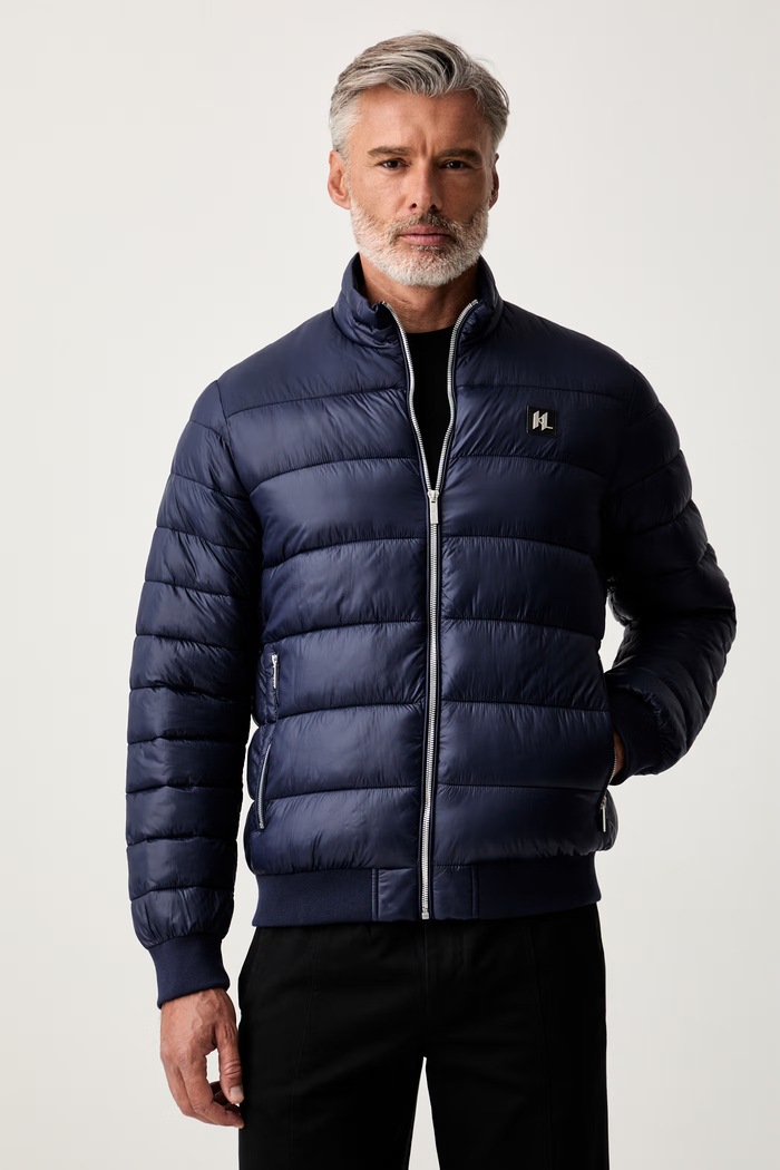 Karl Lagerfeld kurtka pikowana męska granatowy 561590.505090