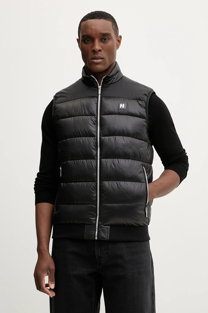 Karl Lagerfeld vestă cu captuseala negru 561590.505091