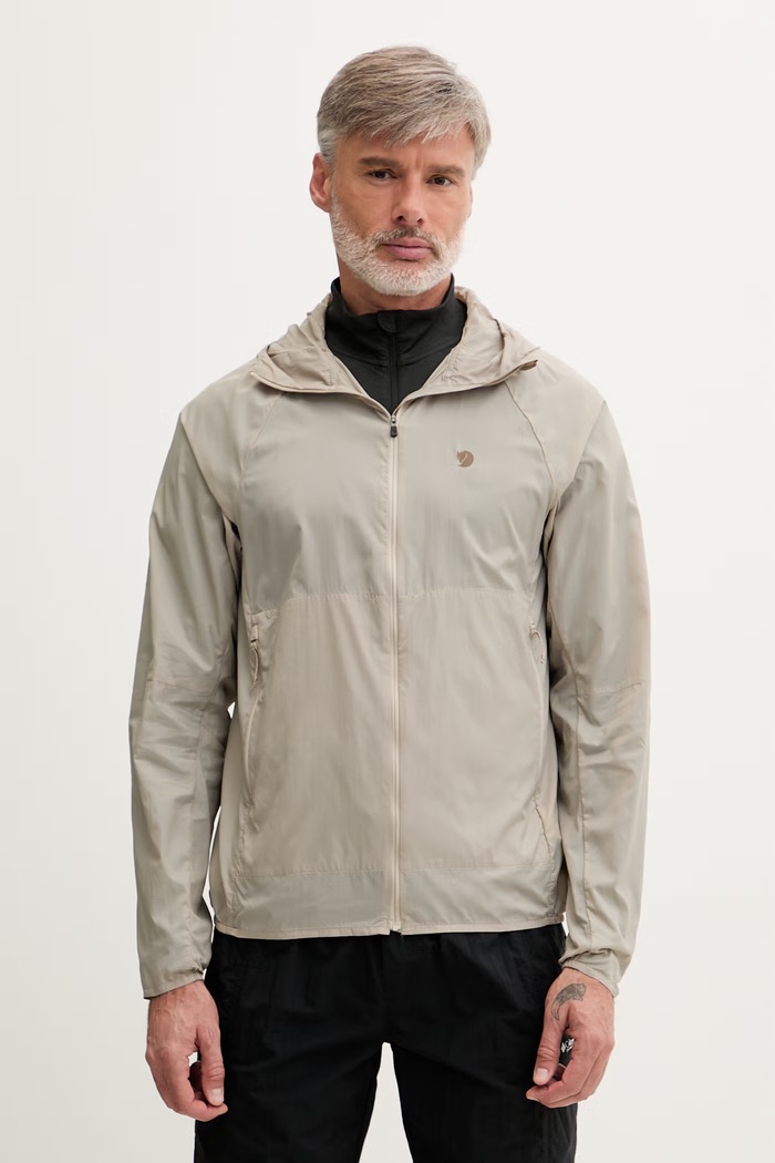 Fjallraven kurtka przeciwdeszczowa męska Keb Lätt zielony F12500191