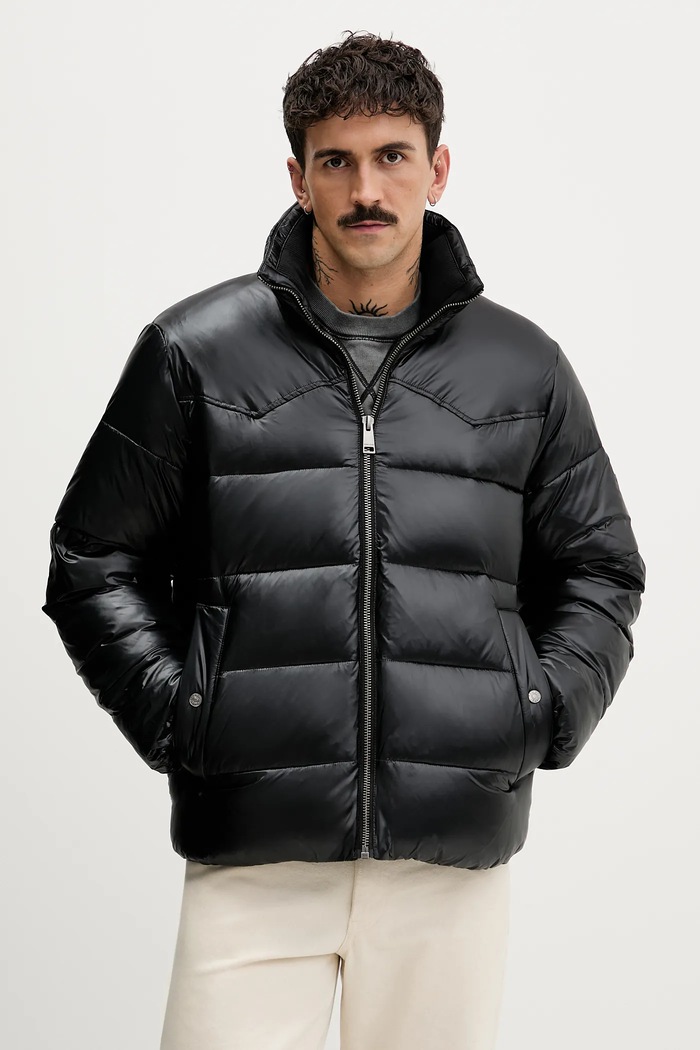 Tommy Jeans rövid kabát szigetelt fekete DM0DM22286