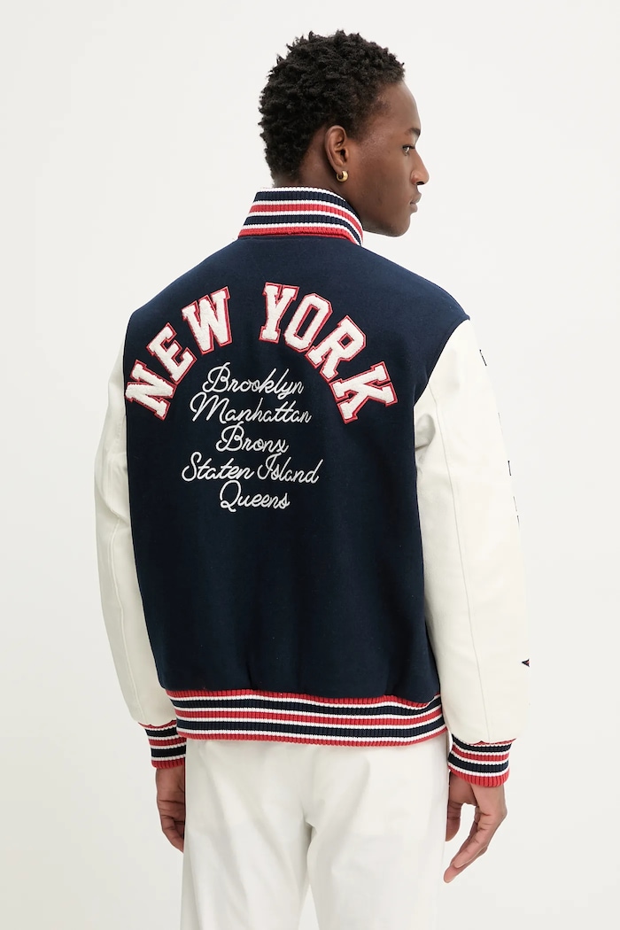 Ρούχα Μπουφάν bomber με προσθήκη μαλλιού Tommy Jeans DM0DM22729 σκούρο μπλε