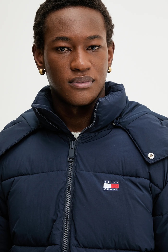 Tommy Jeans rövid kabát sötétkék DM0DM22730
