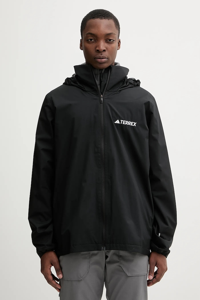 Αθλητικό μπουφάν adidas TERREX Essentials άλλο μαύρο JM8692