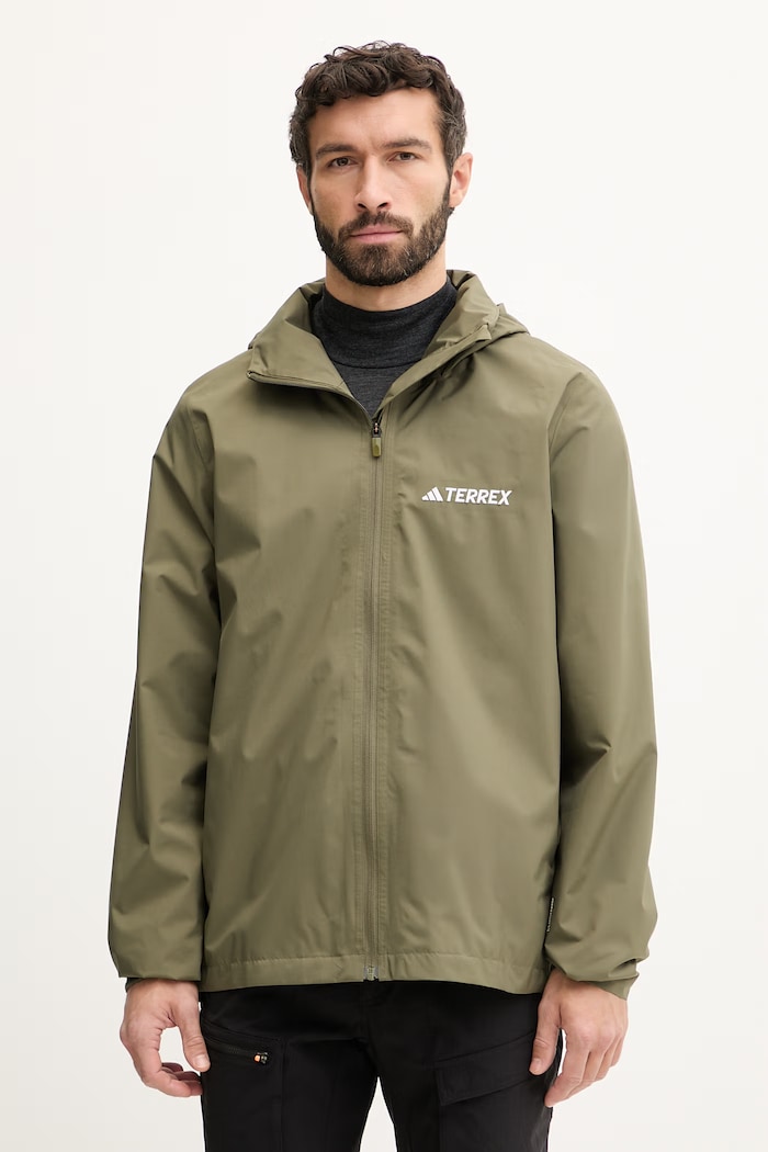 adidas TERREX geacă sport Essentials cu captuseala verde KA6926