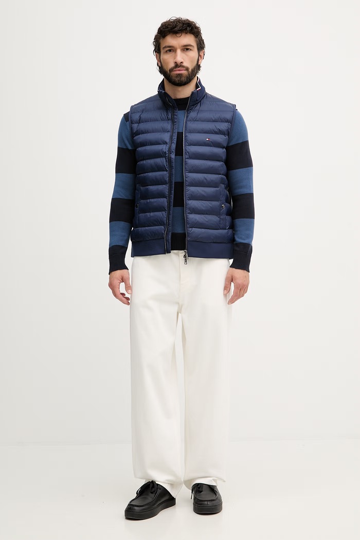 Tommy Hilfiger vesta pánska MW0MW41441 tmavomodrá SS26