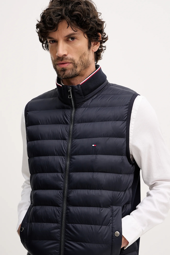 Tommy Hilfiger vesta pánska tmavomodrá MW0MW41441