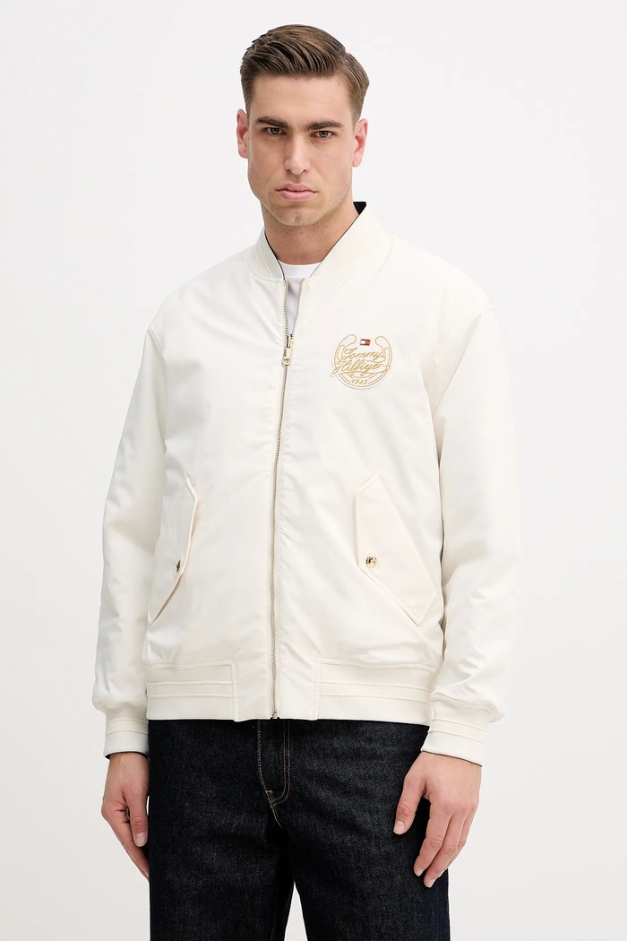 Dvostranska bomber jakna Tommy Hilfiger MW0MW42011 mornarsko modra SS26