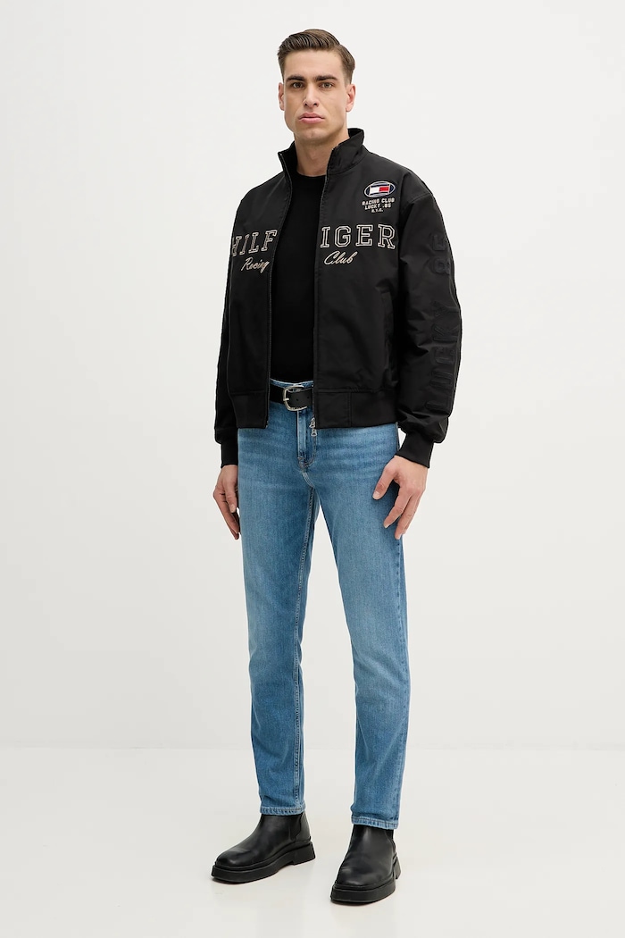 Μπουφάν Tommy Hilfiger MW0MW42565 μαύρο SS26