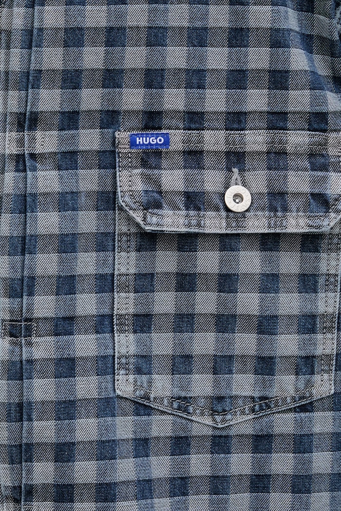 Jeans jakna Hugo Blue Nial 50551958 mornarsko modra