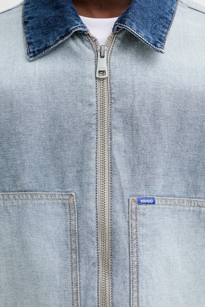 Džínová bunda Hugo Blue Talian 50553455 modrá