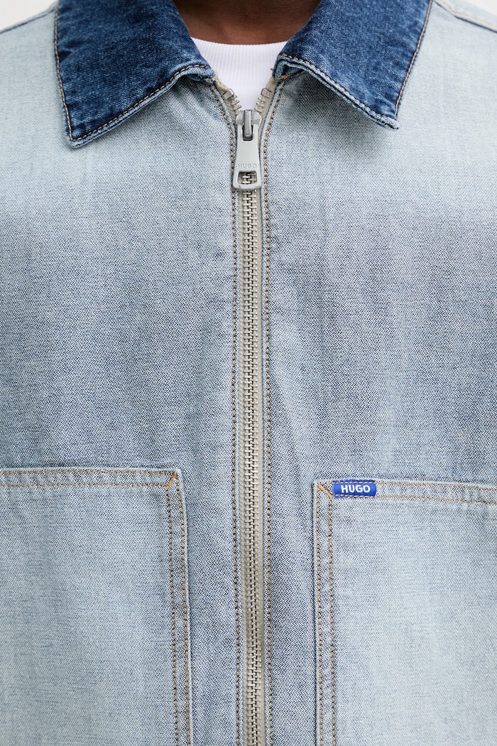 Džínová bunda Hugo Blue Talian 50553455 modrá