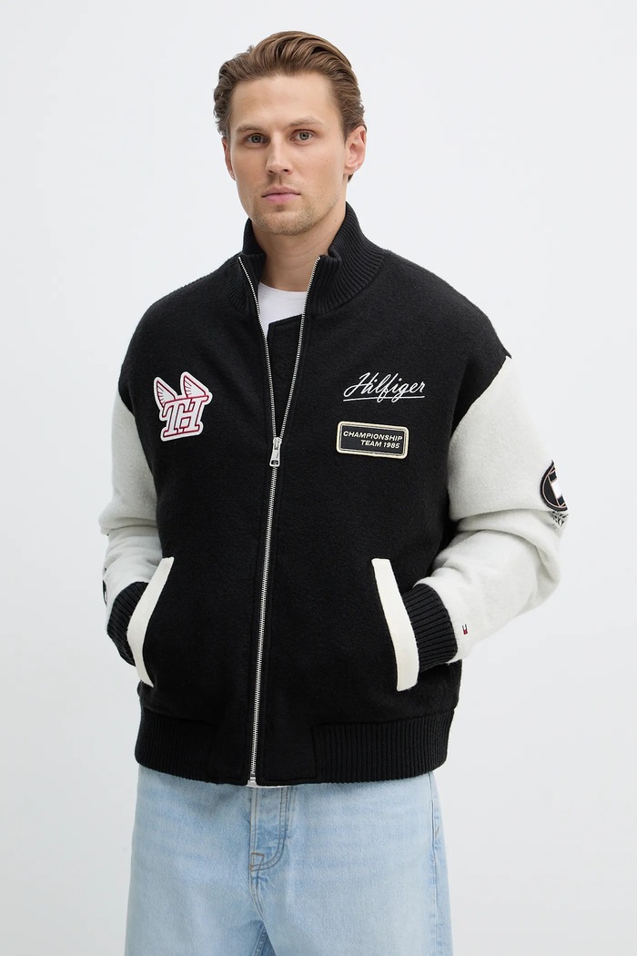 Oblečenie Vlnená bunda Tommy Hilfiger MW0MW42581 čierna