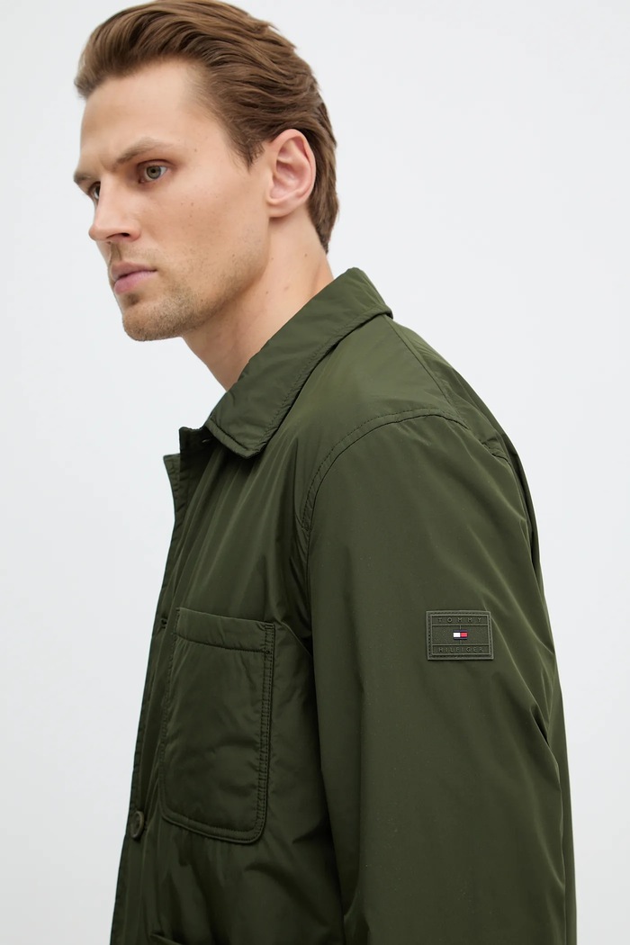 Tommy Hilfiger rövid kabát zöld MW0MW42564