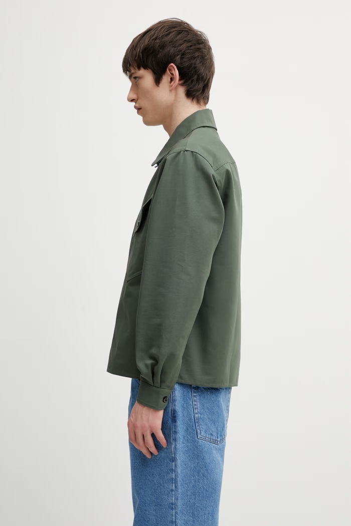 Βαμβακερό πουκάμισο Kenzo FG55CH5439OT πράσινο SS26