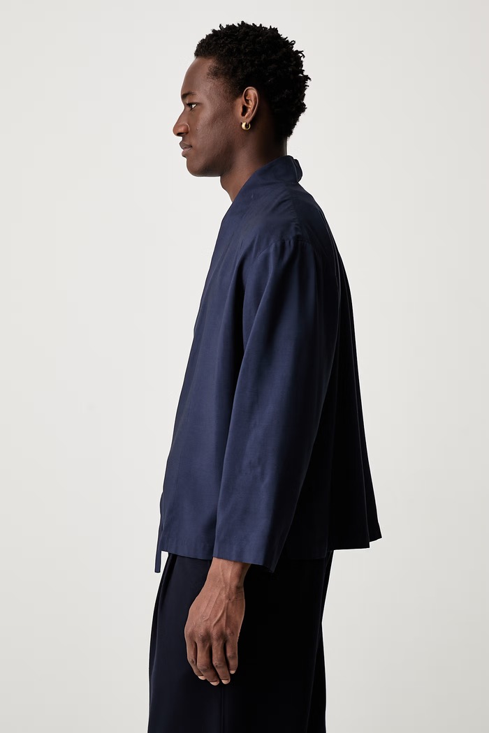Sako z viskózy Kenzo FG55VE1409TX námořnická modř SS26