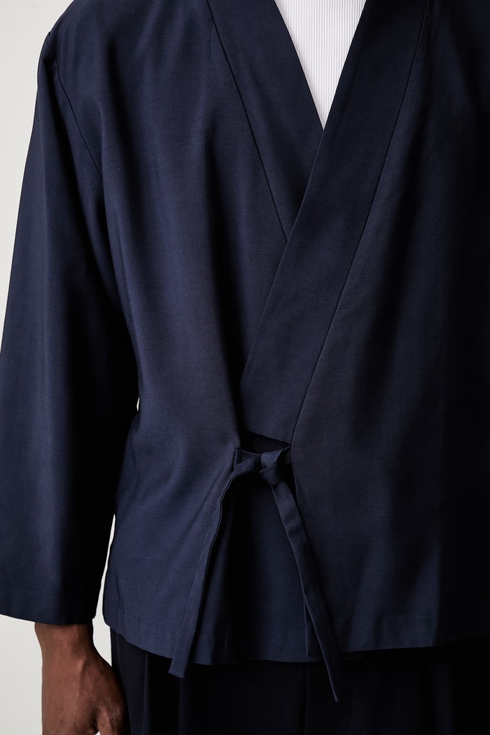 Sako z viskózy Kenzo FG55VE1409TX námořnická modř