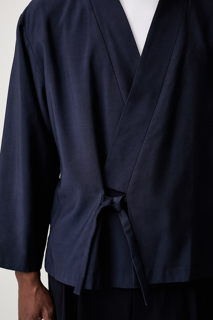 Sako z viskózy Kenzo FG55VE1409TX námořnická modř