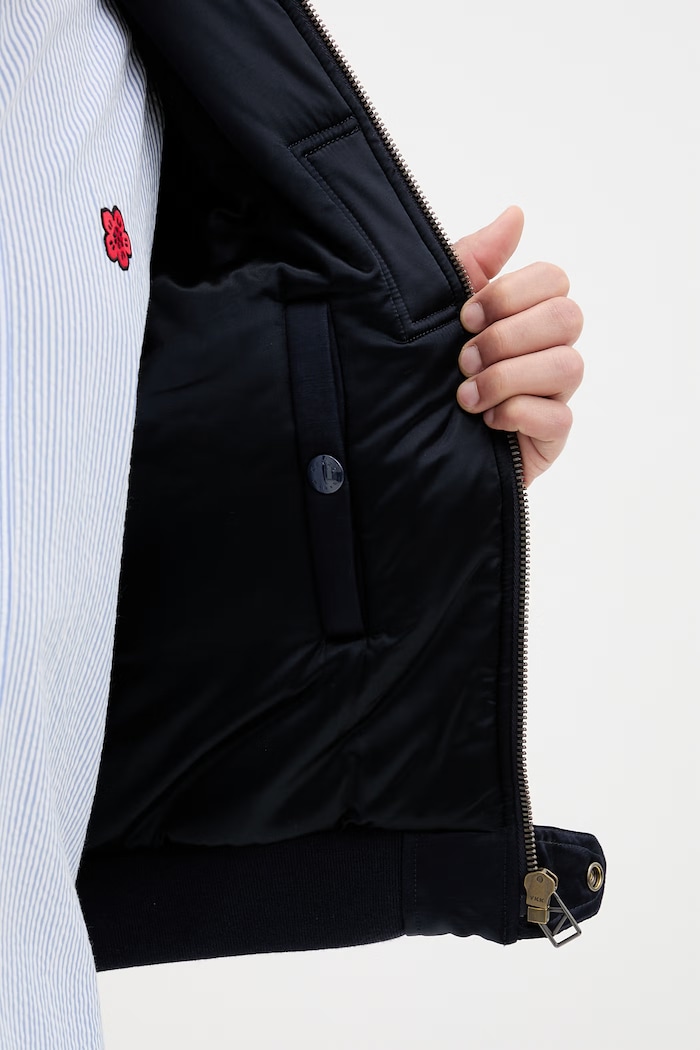 Kenzo bomber με λινό Ανδρικό FG55BL1829FX
