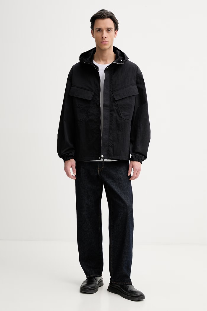 Kenzo geacă FG55BL1189NF negru SS26