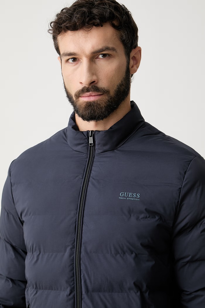 Guess jachetă scurtă pentru bărbați bleumarin M6RL0I.WJ242