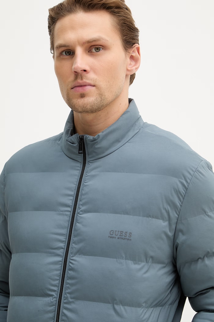 Guess jachetă scurtă pentru bărbați albastru M6RL0I.WJ242