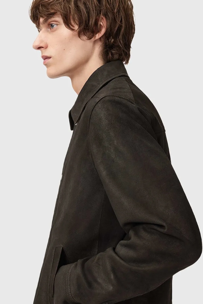 Μπουφάν AllSaints M037LD καφέ