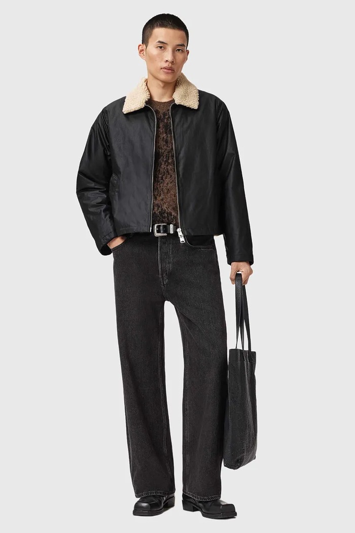 Ρούχα Μπουφάν AllSaints M040OD μαύρο