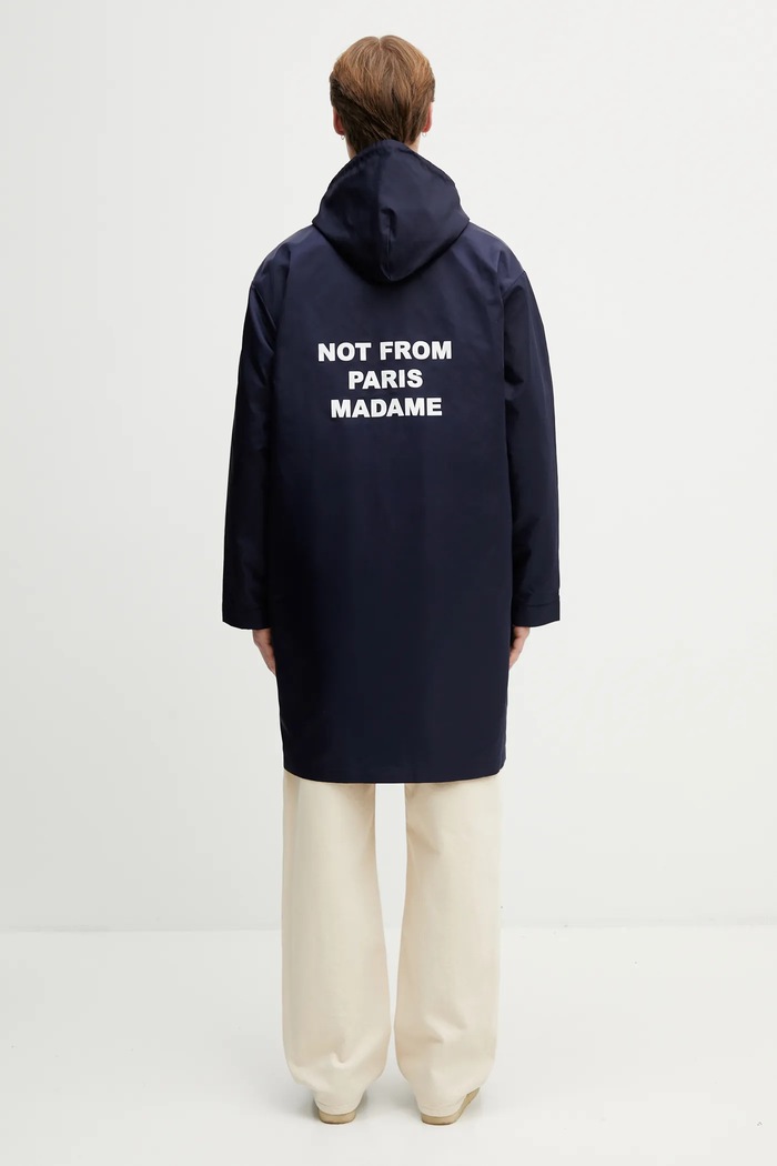 Bunda Drôle de Monsieur La Parka Slogan nezateplené čierna PERM.CT130.PA014.NY