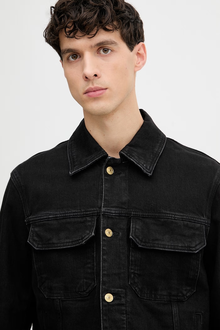 Oblečenie Armani Exchange bunda pánska rifľová XM002028.AF19899 čierna