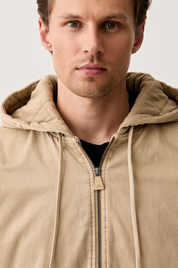 adidas Originals μεταβατικό μπουφάν ανδρικό βαμβακερό Equipment Jacket μπεζ KE6076