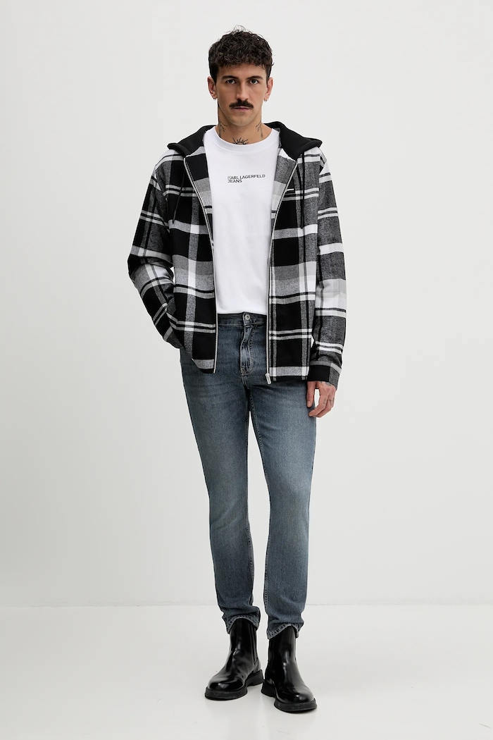 Karl Lagerfeld Jeans rövid kabát B1M14022 szürke SS26