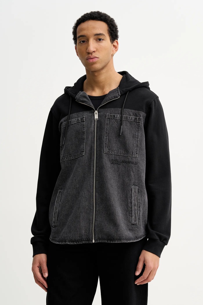 Karl Lagerfeld Jeans Geacă negru B1M14044